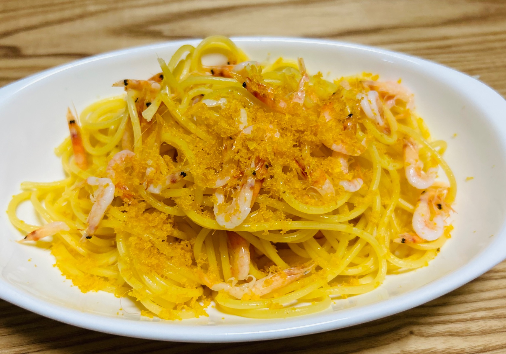桜えびとカラスミのパスタ